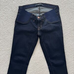 J Brand Maternity Jeans Stretch Waist - Size 26 - Dark Blue Wash